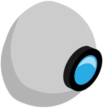 Wall web camera for outdoor or indoor surveillance, video technology, equipment Illustrazione stock