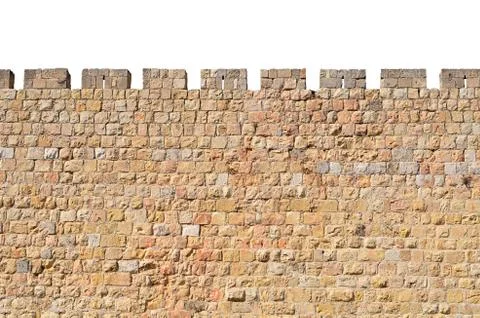 Wall from a white brick close-up Stock Photos