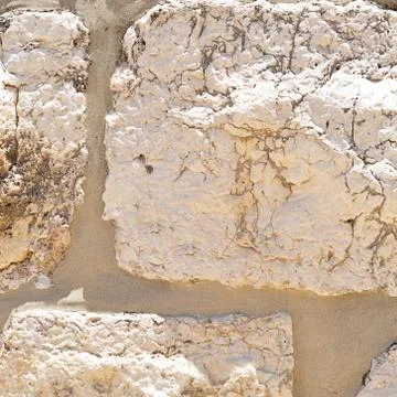 Wall from a white brick close-up Stock Photos