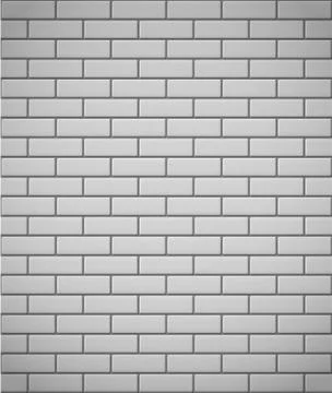 Wall of white brick seamless background 库存插图