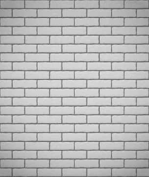Wall of white brick seamless background 스톡 일러스트