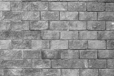 Wall of white bricks Stock Photos
