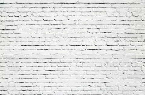 Wall of white bricks Stock Photos