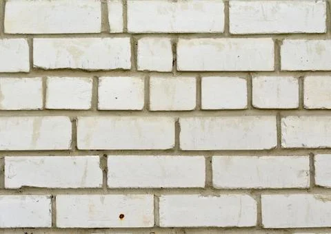 Wall of white bricks Stock Photos