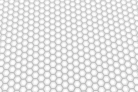 Wall of white hexagons Stock Illustration