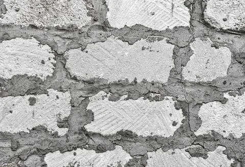 Wall of white stone Stock Photos