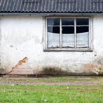 Wall with window background Stock Photos