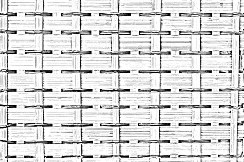 Wall woven from the bark baskets abstract background Stock Illustration