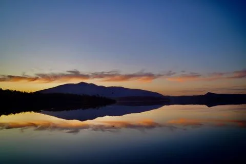 Wallaga Lake sunset Stock Photos