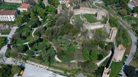 The walled city of Este Stock Footage 106668273