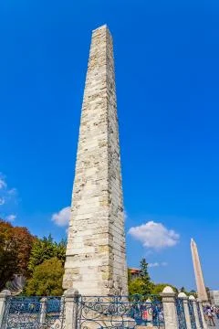 The Walled Column Orme Sutun, Istanbul Stock Photos