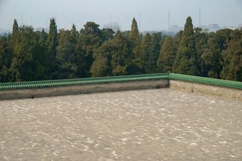 Walled-Off Temple Square Stock Photos