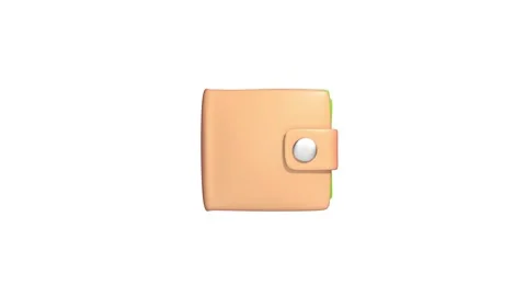 Wallet 3d icon animation. Stock Footage 292304882