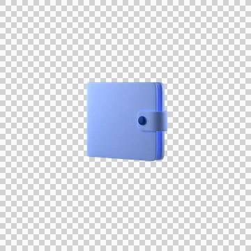 Wallet 3D Icon - Transparent Illustrazione stock