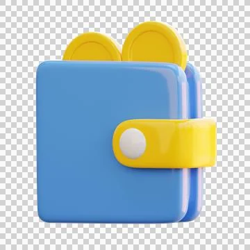 Wallet 3D Illustrations Stock Illustration