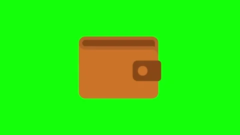 Wallet animated icon. Stock Footage 321729059