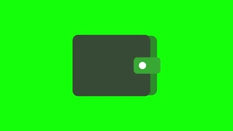 Wallet animated icon. Stock Footage 321729070