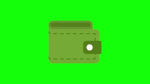 Wallet animated icon. Stock Footage 321729078