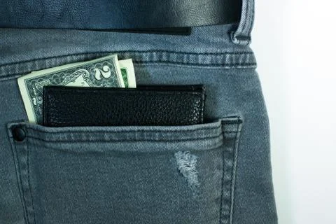 Wallet in the Back Pocket Stock Photos