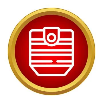 Wallet button closing money and credit cards icon Stock Illustration