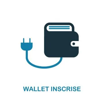 Wallet Charge icon. Simple element illustration. Wallet Charge pixel perfect Stock Illustration