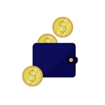 Wallet coin Stock Illustration
