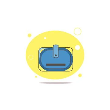 Wallet colorful flat vector icon Stock Illustration