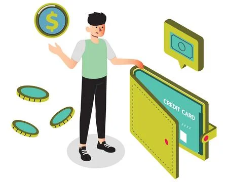 Wallet Concept Illustration Stock Illustration