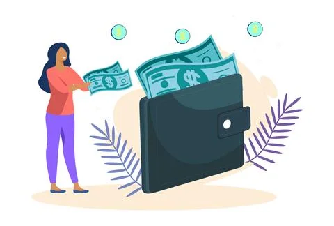 Wallet Concept Illustration Stock Illustration