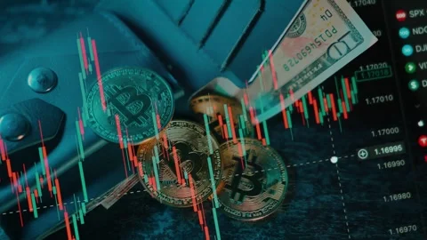 A wallet with dollar bills and foreign currency in investor investment portfolio 스톡 동영상 335528112