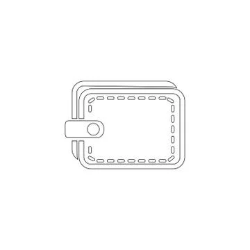 Wallet. flat vector icon Stock Illustration