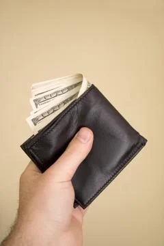 Wallet Full of Money Stock Photos