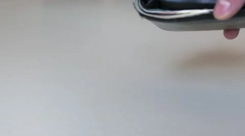 Wallet full that opens by itself Stock Footage 61932573