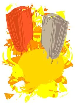 Wallet graffiti with speech bubble. Abstract modern Messaging sign street a.. 库存插图