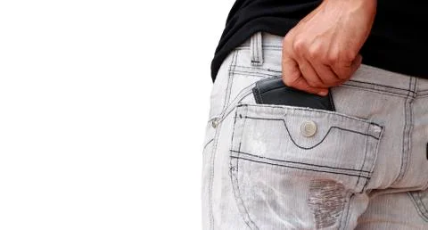 Wallet in hand Stock Photos