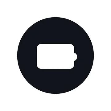 Wallet Icon Black Circle Button Business Finance Symbol Vector Stock Illustration