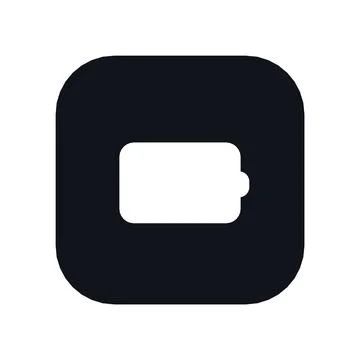 Wallet Icon Black Rounded Square Button Business Finance Symbol Vector Stock Illustration