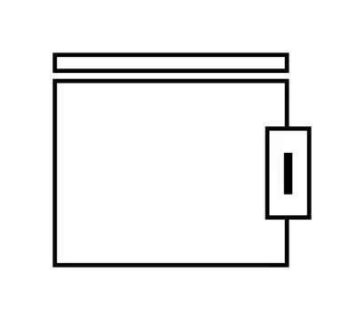 Wallet icon illustrated in vector on white background Stock Illustration