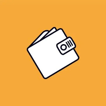 Wallet icon. Stock Illustration