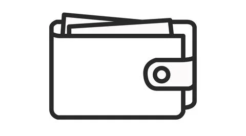 Wallet Icon. Stock Illustration