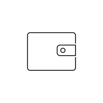 Wallet icon pocket vector icon Ilustración de archivo