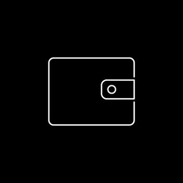Wallet icon pocket vector icon Ilustración de archivo