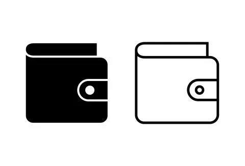 Wallet icon set. wallet vector icon Stock Illustration