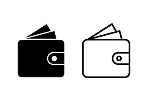 Wallet icon set. wallet vector icon Stock Illustration