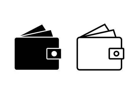 Wallet icon set. wallet vector icon Stock Illustration