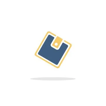 Wallet. Icon with shadow. Commerce glyph vector illustration Stock Illustration