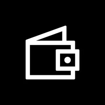 Wallet icon for simple flat style ui design Stock Illustration
