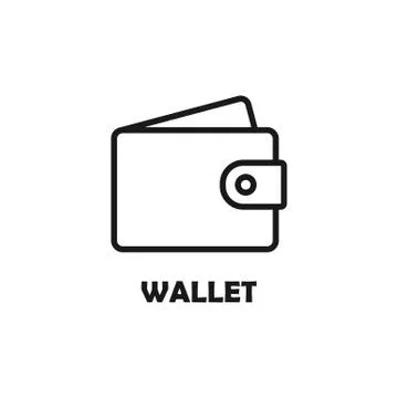 Wallet icon. Simple vector illustration on white background. EPS 10 Stock Illustration