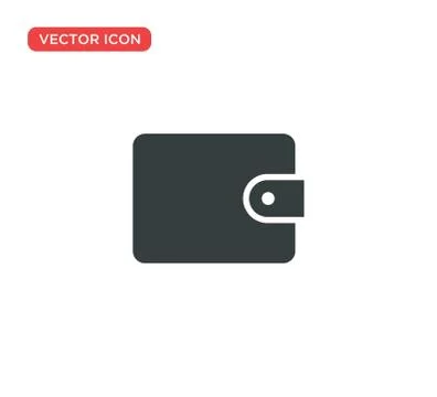 Wallet Icon Vector Illustration Design Stock Illustration