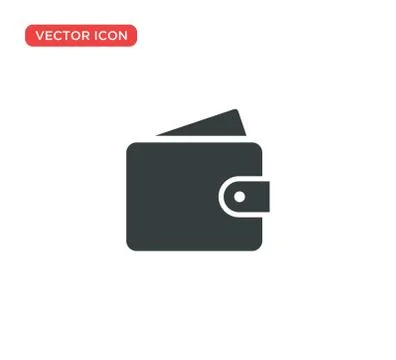Wallet Icon Vector Illustration Design Illustrazione stock